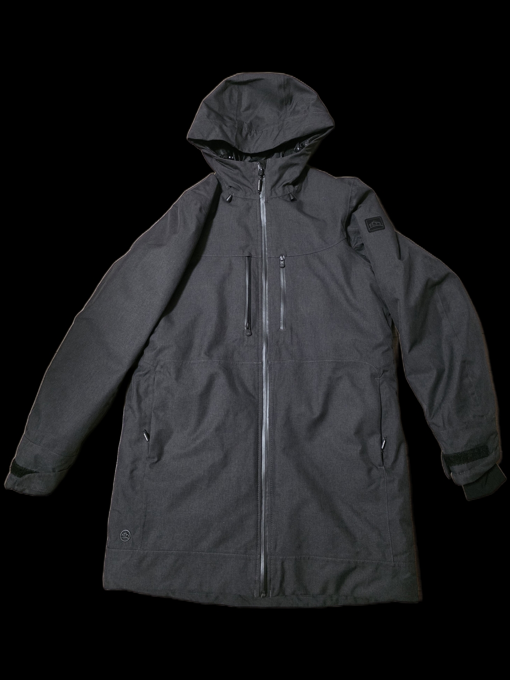 Stormtech black hooded performance winter jacket Medium